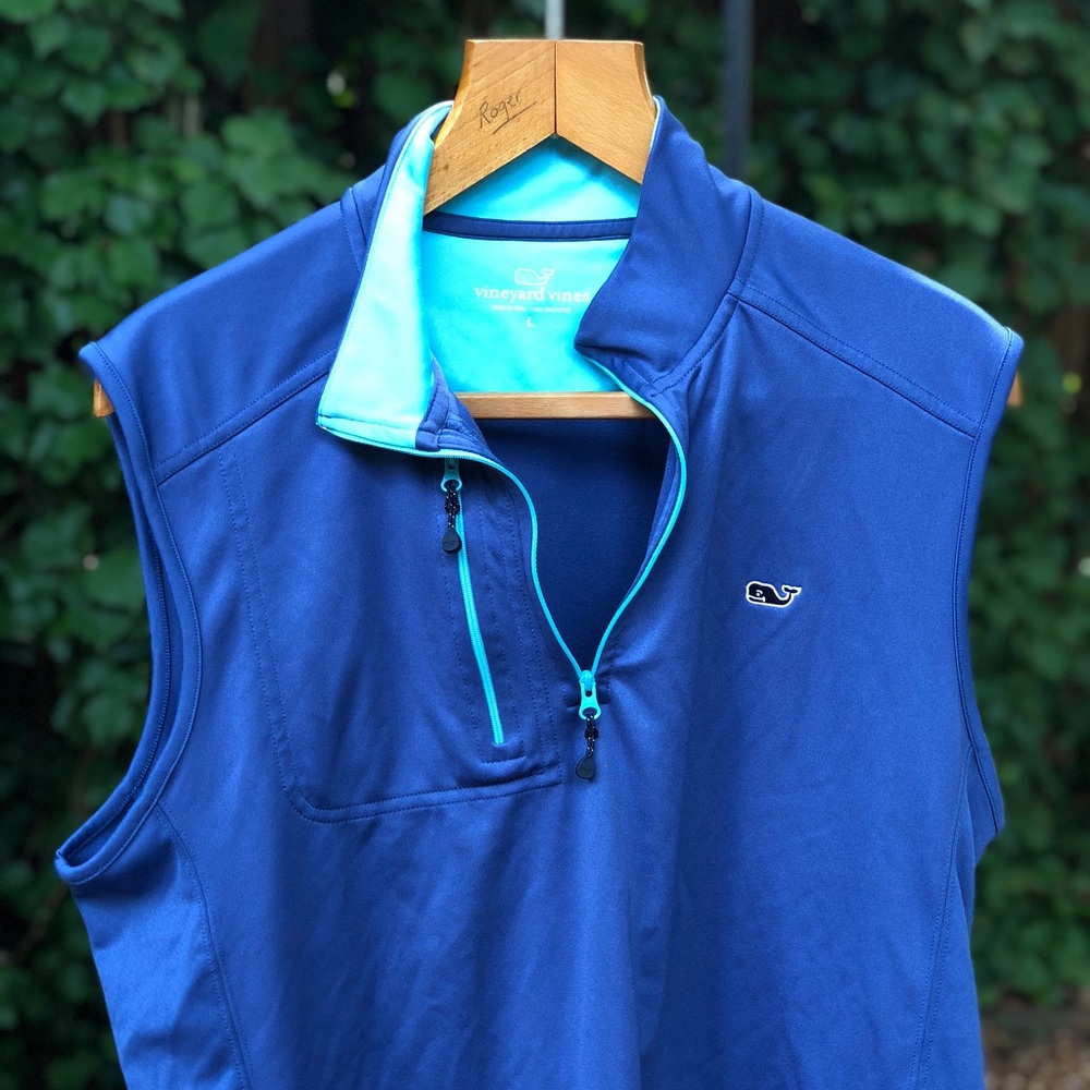 Golf Performance Zip mockneck vest, Vineyard Vines